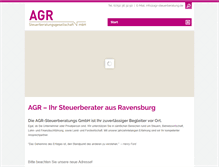 Tablet Screenshot of agr-steuerberatung.de